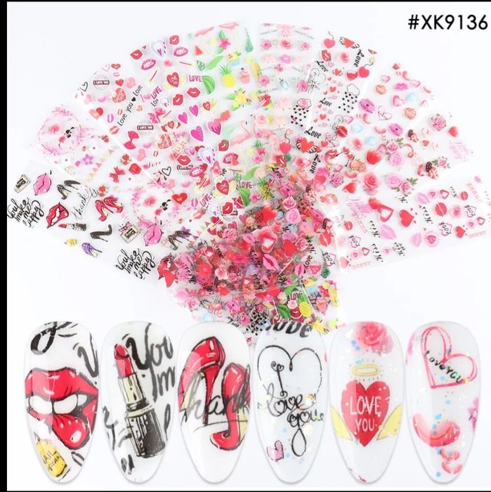 Для Маникюра. Галографическая фольга Стикеры для ногтей