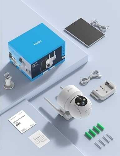 Нова Безжична соларна охранителна камера PIR сирена WiFi 2.4GHz охрана