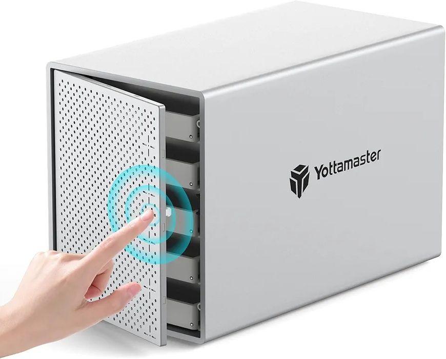 Кутия за твърд диск Yottamaster 5 Bay RAID , 5 x 16 TB 3.5/2.5