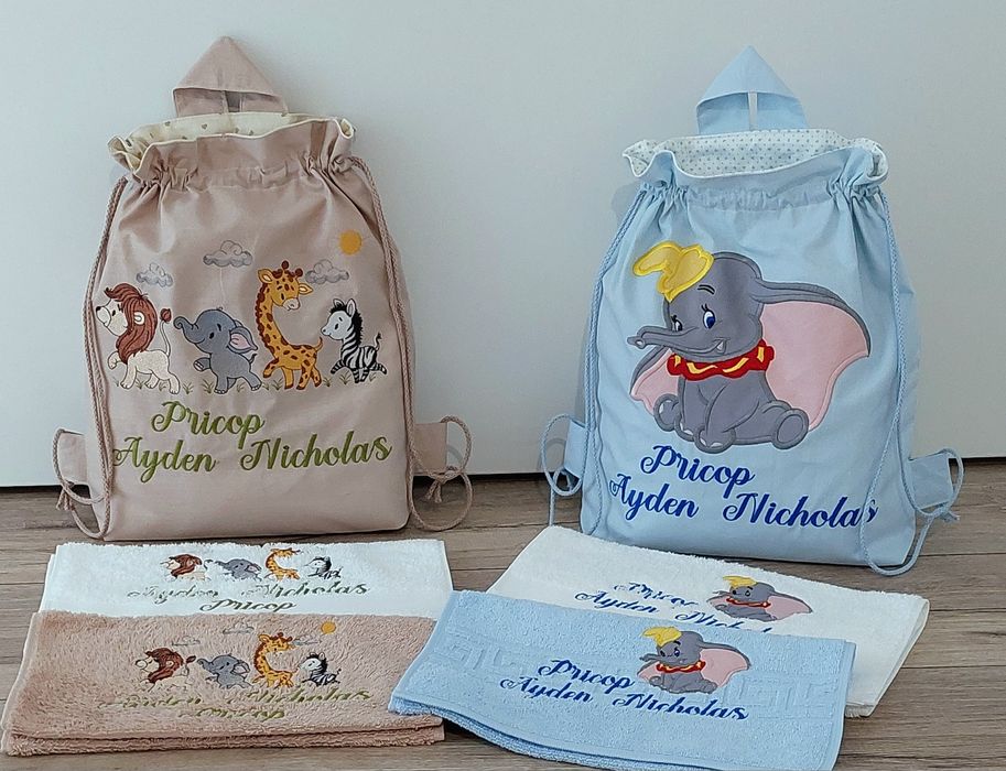 Săculeț gradinita, creșă + prosopele