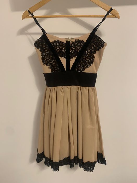 Rochie banchet, culoare bej