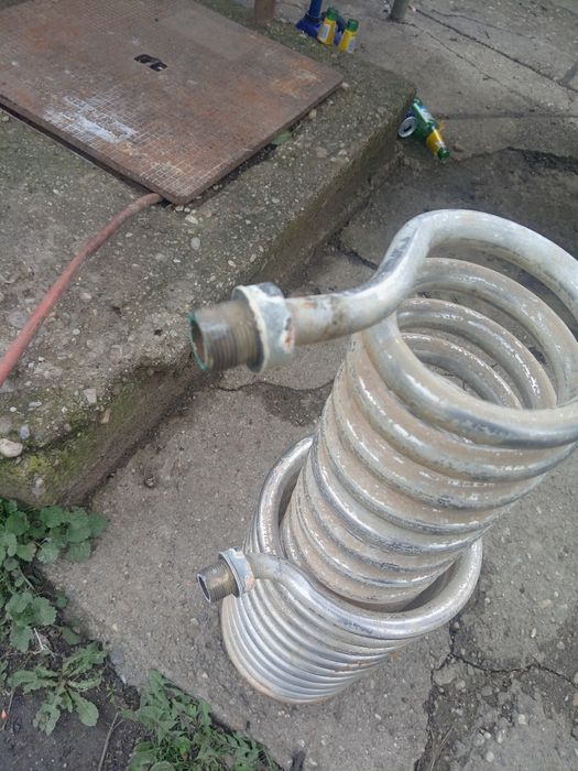 Serpentina inox pentru termosemineu