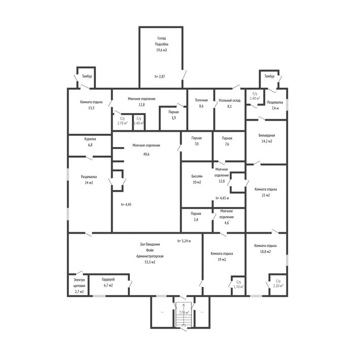 Банный комплекс + индивидуальные сауны!