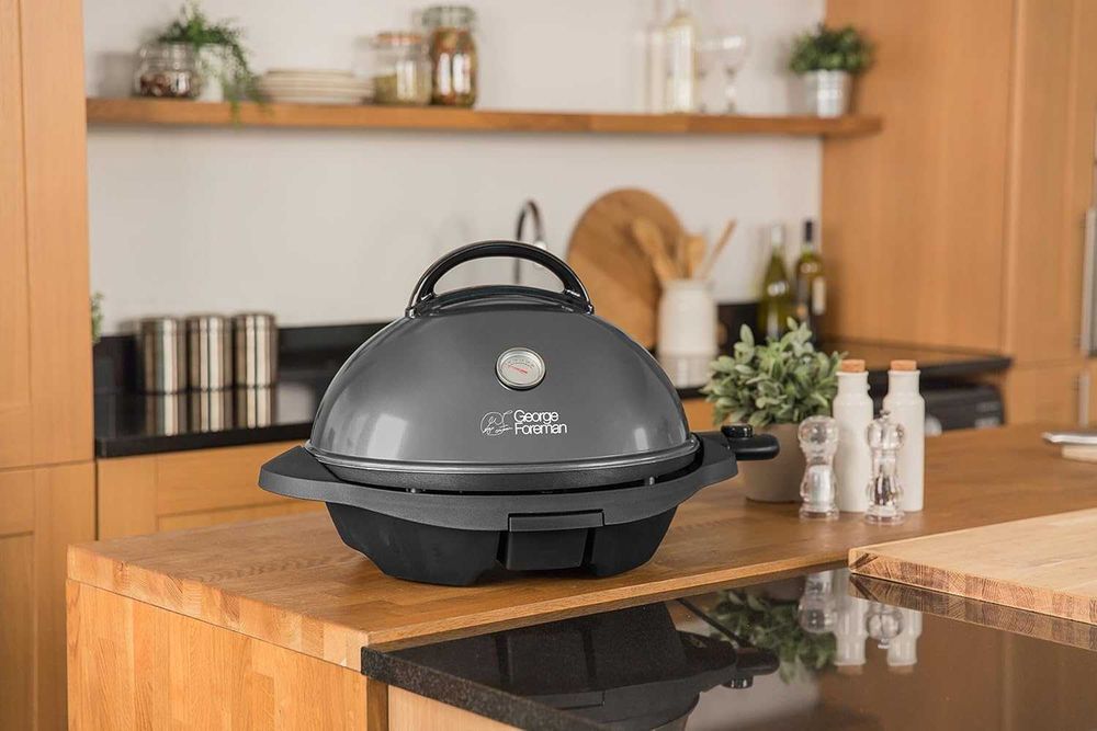 George Foreman Електрическо Барбекю, Скара 2в1, 2400W, Стойка