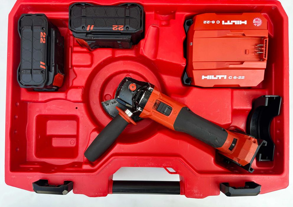 Hilti AG 4S-22 Nuron - Безчетков ъглошлайф с потенциометър 2x22V 8.0Ah