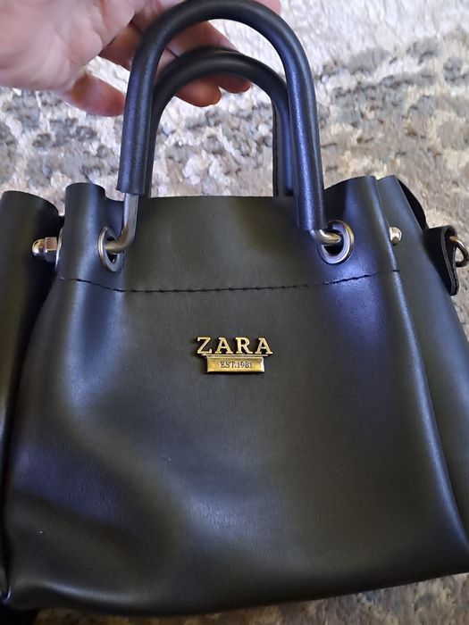 Poseta neagra Zara pentru femei