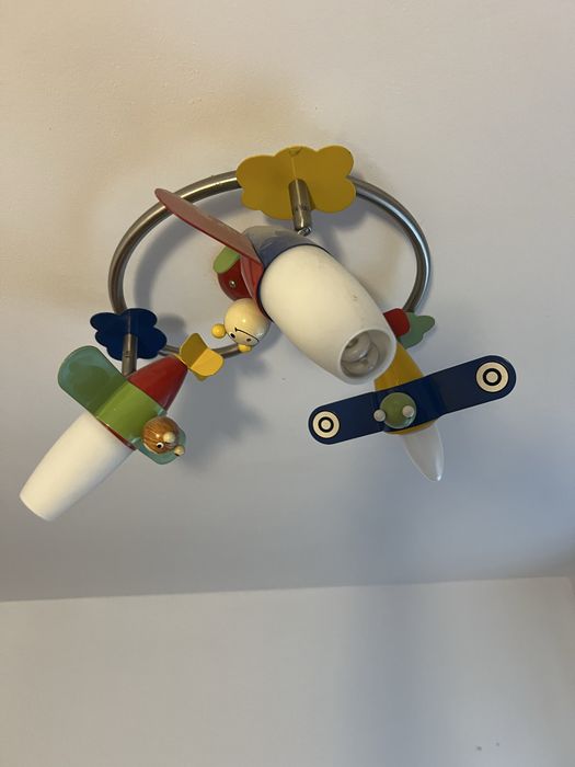Lustră copii cu avioane – 3 spoturi reglabile – stare excelentă