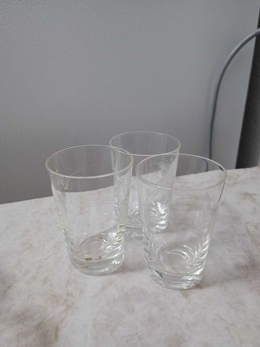 Set pahare shot bauturi alcoolice sticla cristal finlandez