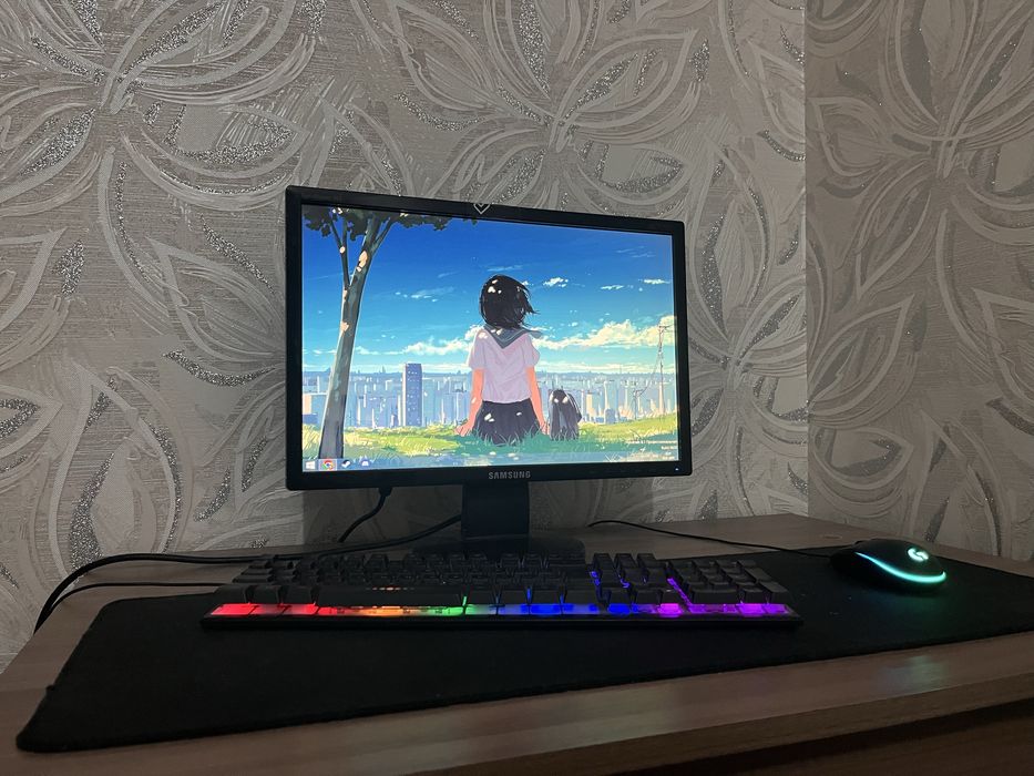 Компьютер + монитор Samsung 75 Гц | для учёбы и дома, торг есть