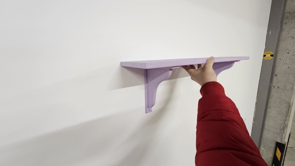 Рафт ИКЕА EGBY HENSVIK Боядисан в Лилаво с отблясъци