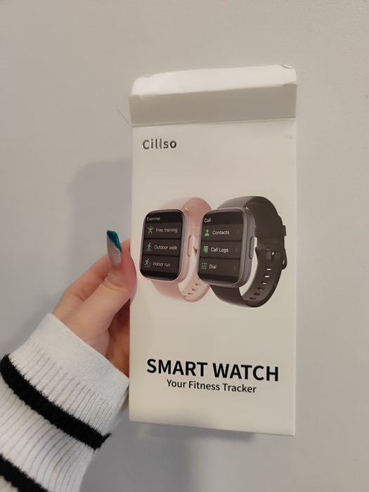 Смарт часовник fitness tracker черен cillso