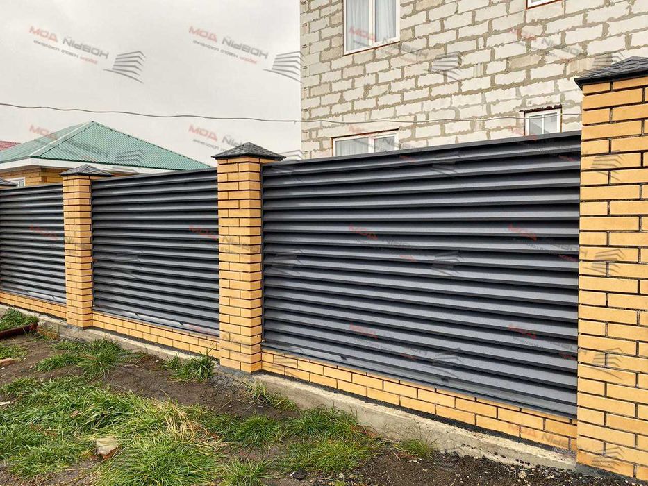 Забор жалюзи горизонтальный