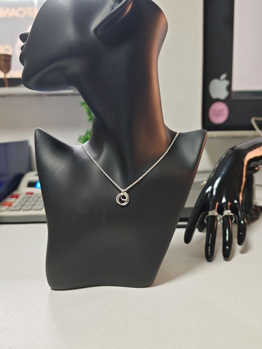 Colier Pandora 925 argint cu un rand din zirconiu cubic transparent