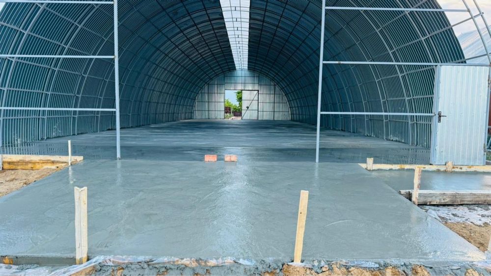 Строительство ангар, зернохранилищ, кошар