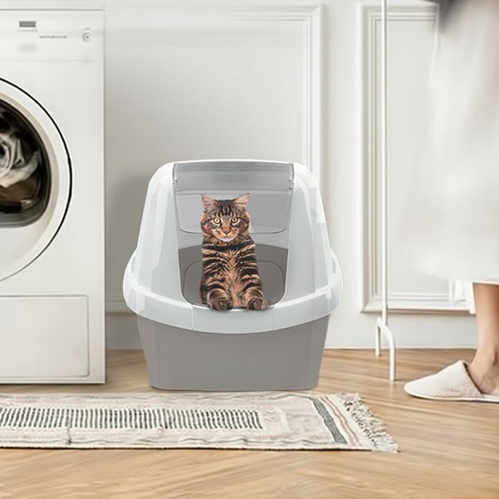 Cusca transport pat casuta cotet caini pisici litiera acoperita ikea