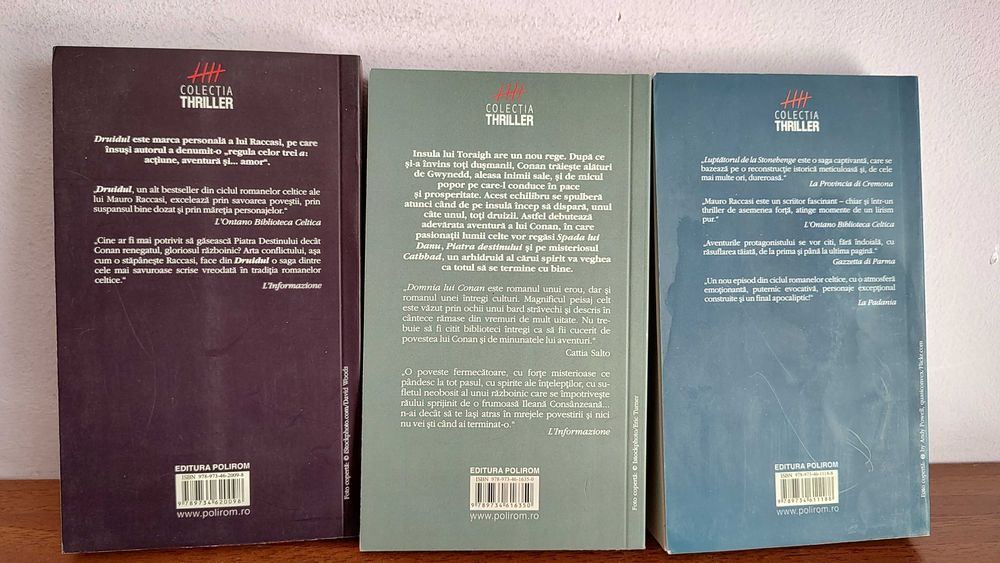 Mauro Raccasi – ciclul Romane celtice  (3 vol)