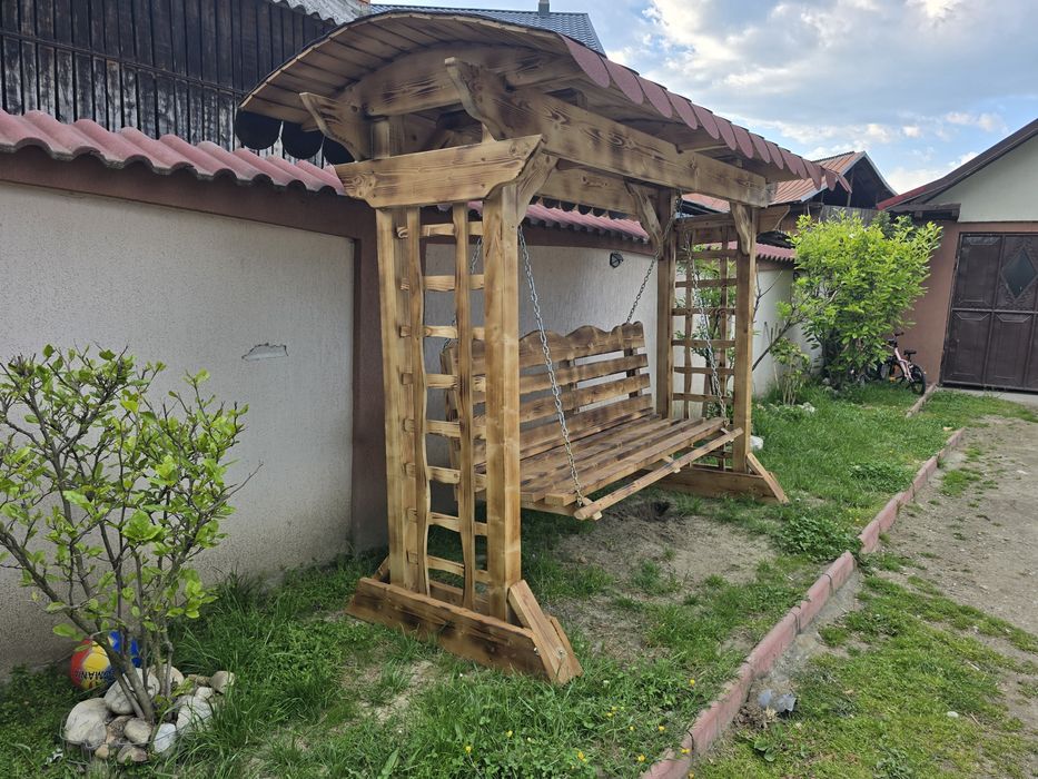 Pergola molid uscat cu acoperiș