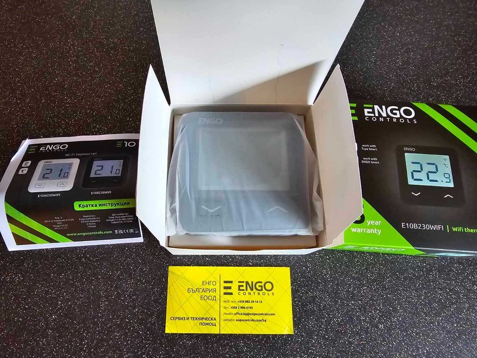 ЕНГО ENGO E10-B Wi Fi, жичен термостат