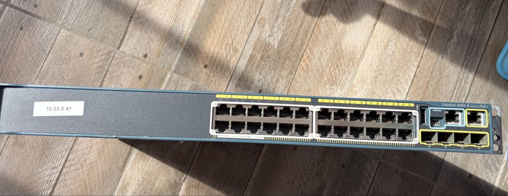 Switch Cisco Catalyst 2960S 24 Port Switch, Gigabit, POE 370W