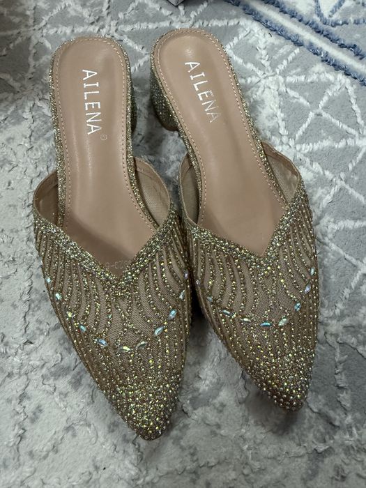 Свадебные балетки и мюли