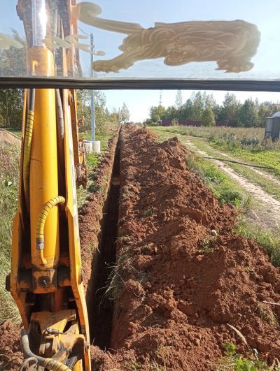 Копка ям , траншей септиков
