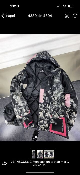 Geaca Armani Exchange groasa iarna calitate premium