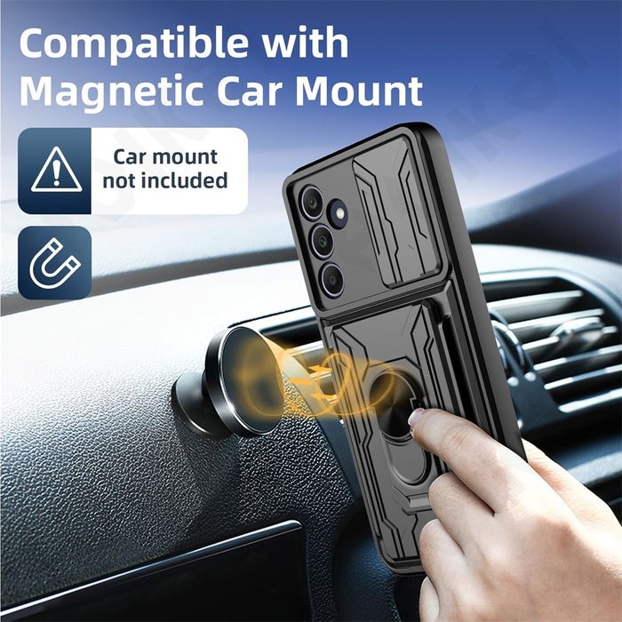 Samsung Galaxy A57 A17 A56 A26 A16 A55 A15 A25 / RING CARD SLOT кейс