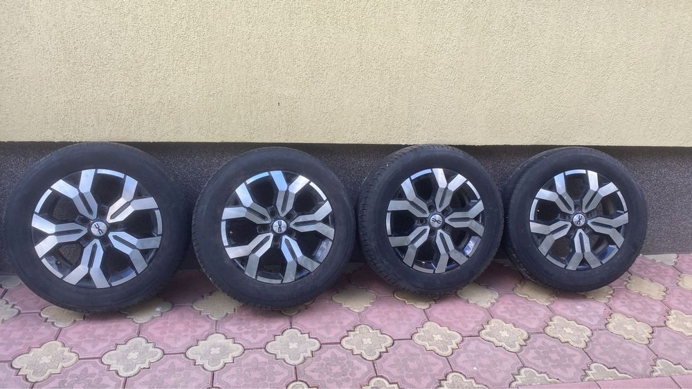 Set 4 jante din aliaj + anvelope vara