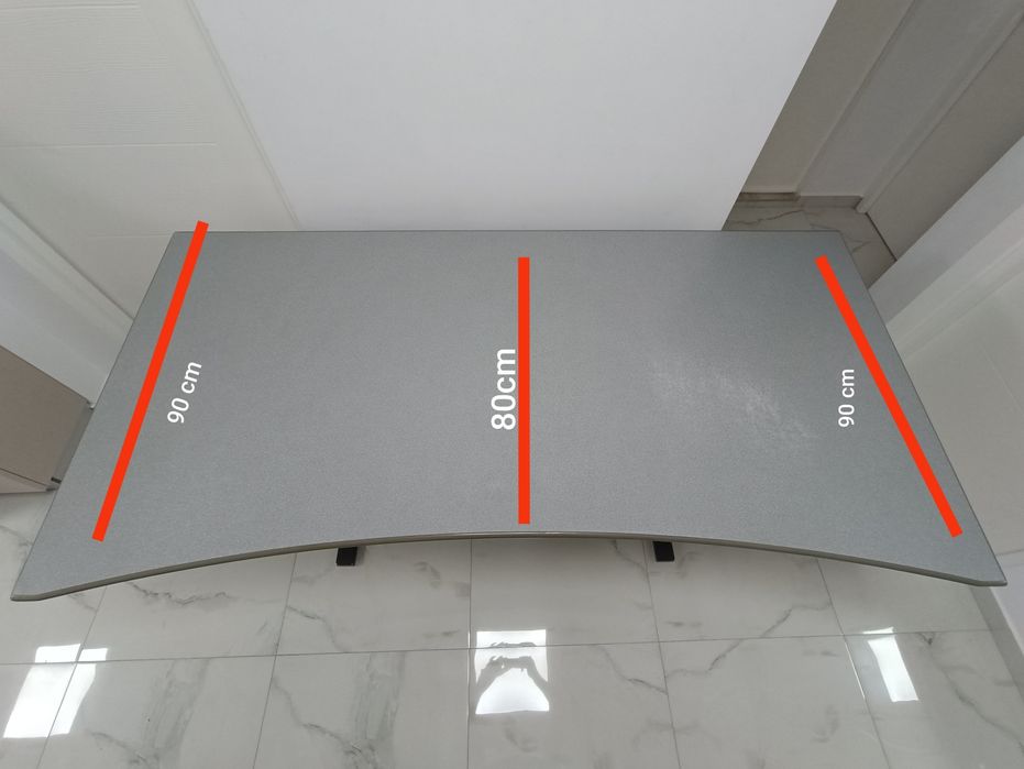 Birou 180cm, reglabil manual pe înălțime intre 68-80 cm