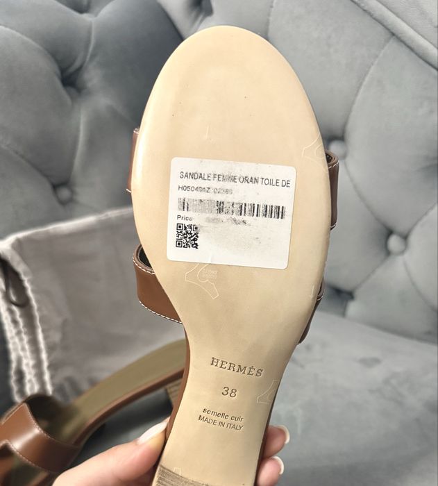 Sandale Hermes Oasis, maro, masura 38, impecabile, noi