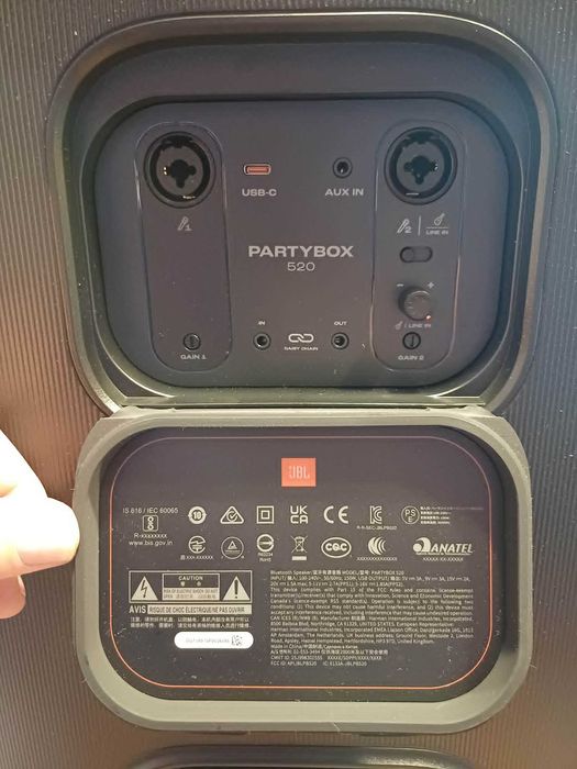 Аудио система JBL Partybox 520, Сменяема батерия,Гаранция