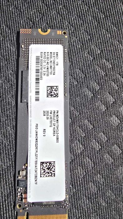 Samsung SSD M2 1 tb