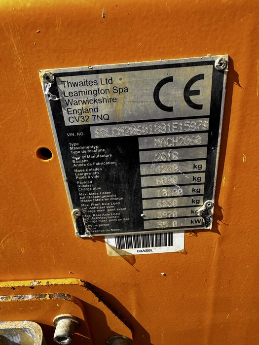 Dumper Thwaites 6 tone, 2018, ore de functionare 1700h