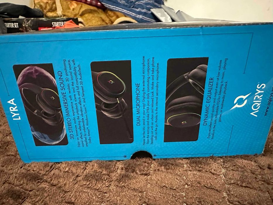 Casti gaming AQIRYS lyra wireless black