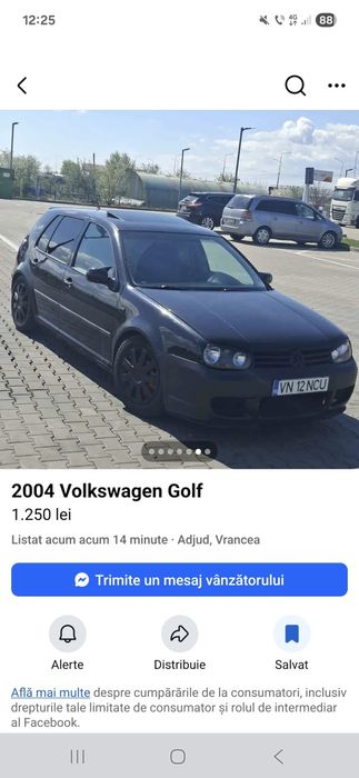 Vând golf 4 1.4 benzină +gpl