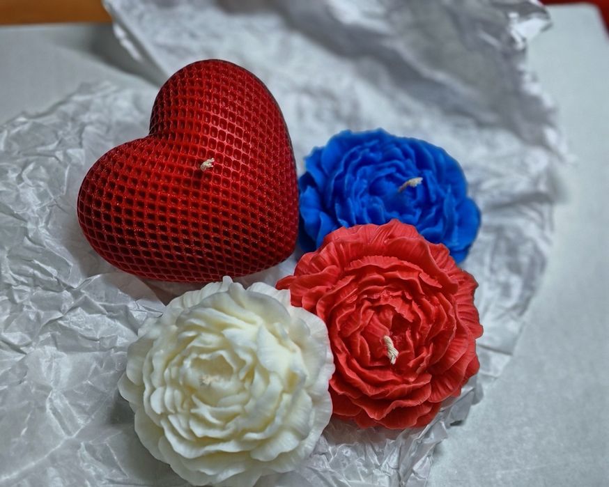 Арома свечи в виде сердца