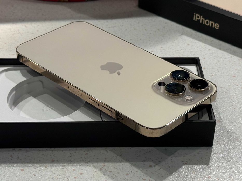 iPhone 13 Pro Max 128GB Gold – Като НОВ, 100% Батерия!
