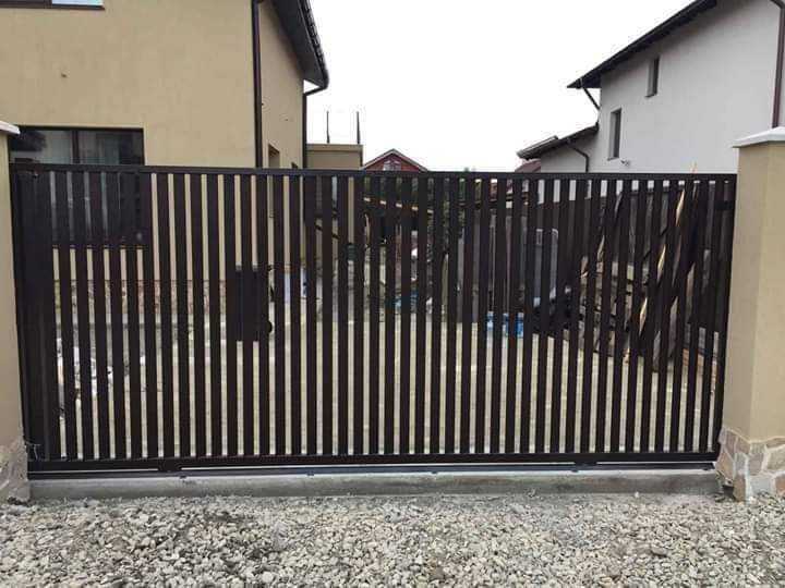 Garduri si porti din panou tip jaluzele, sipca metalica si alte modele