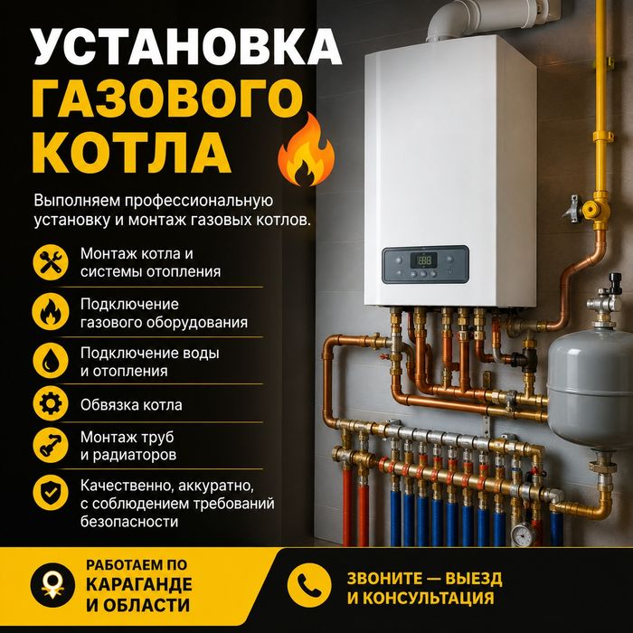 Установка газового котла