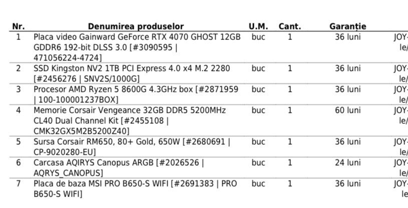 Gaming PC RTX 4070 | Ryzen 5 8600G | 32GB DDR5 | Garanție Oct 2027