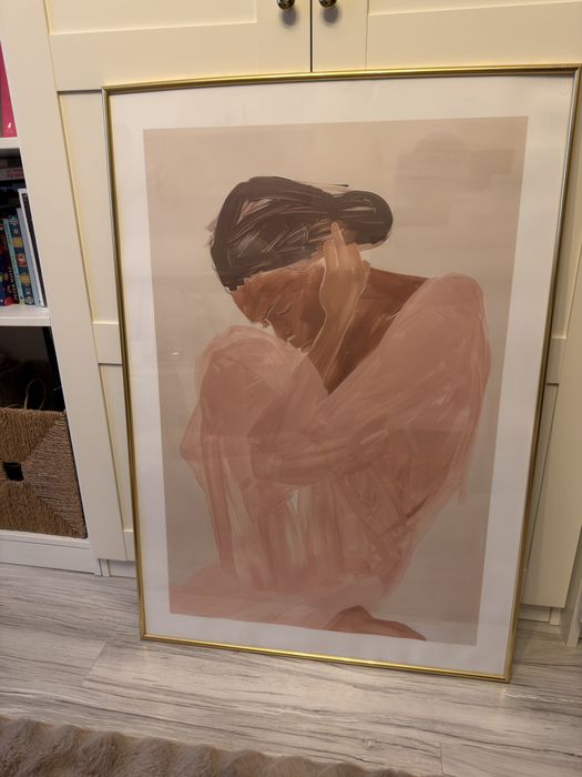 Tablou 100x70 cu rama aurie