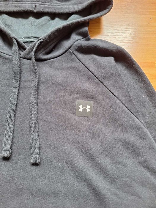 Under Armour ColdGear Hoodie Pulover Loose Fit Mărimea M Negru/Alb