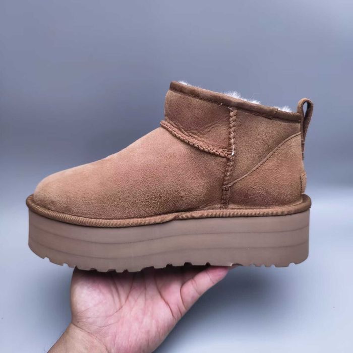 Ghete UGG 5 Cm Maro Inchis