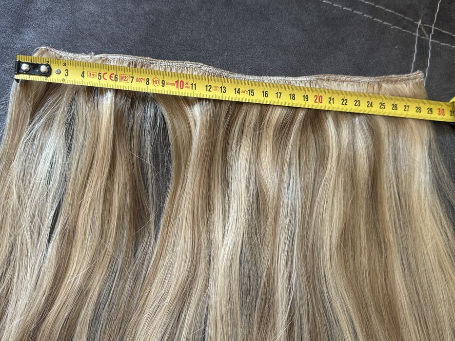 Естествена коса на щипки