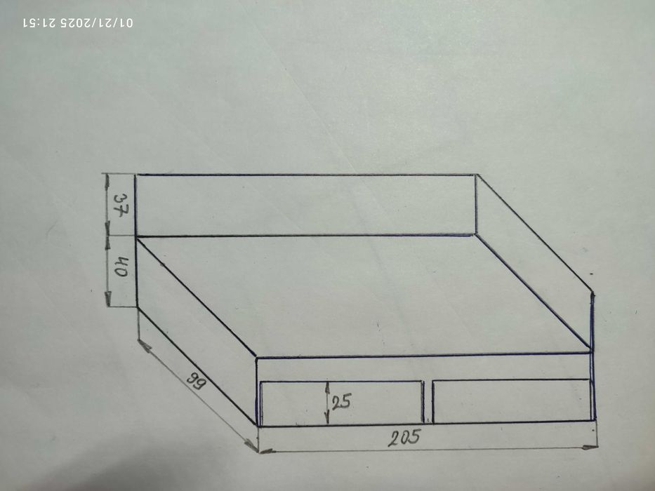 Легла от масивна дървесина - чам