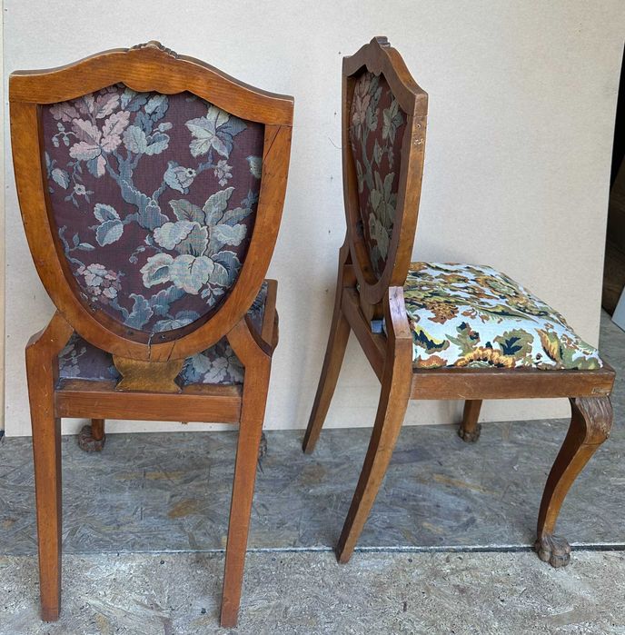 Set 2 Scaune Vintage Stil Baroc din lemn masiv; Scaun