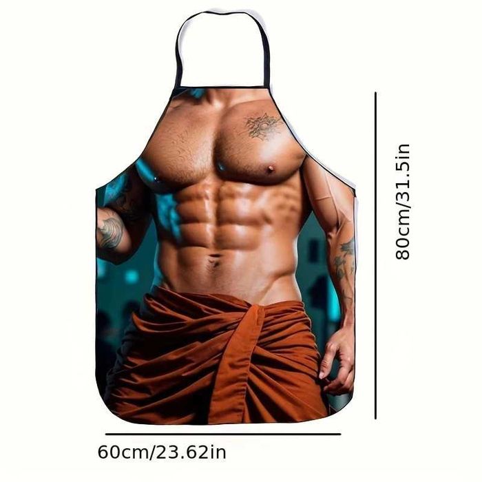 Нова забавна готварска престилка Sexy Man