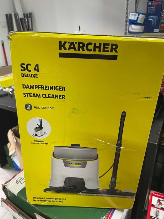 Aparate de curatat cu abur Karcher SC 4 Deluxe, 1.513-460.0, 2000W, 3.5bar, incalzire 4 min, Alb/Negru