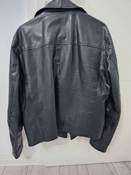 Geaca Piele Barbati Selected Homme Vintage Leather Biker Jacket Slim M