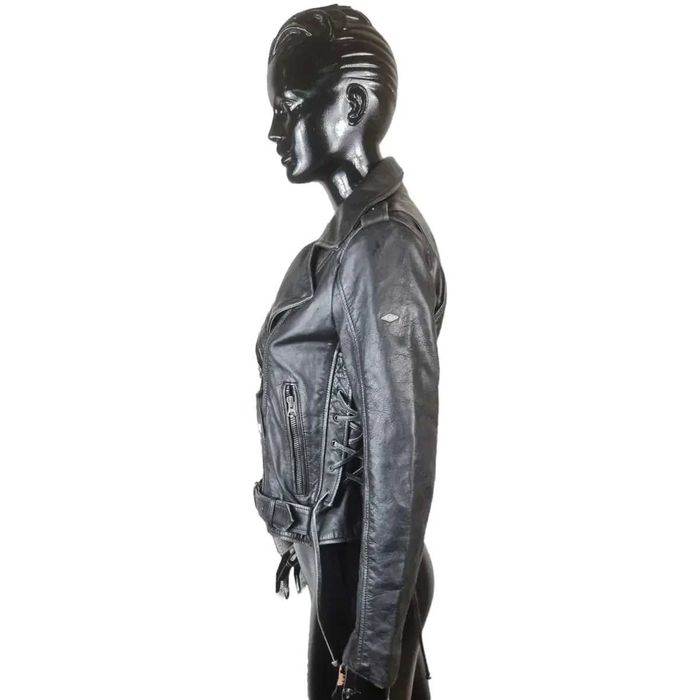 Super dry Дамско кожено мото яке | S | НОВО